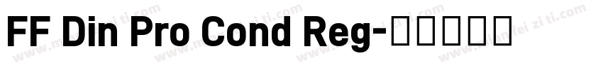 FF Din Pro Cond Reg字体转换